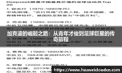 加克波的崛起之路：从青年才俊到足球巨星的传奇旅程